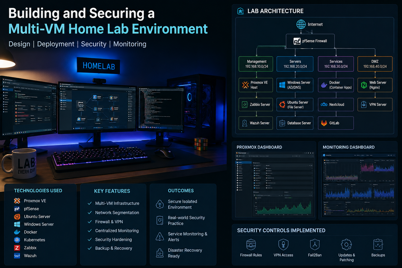 Building and Securing a Multi-VM Home Lab Environment